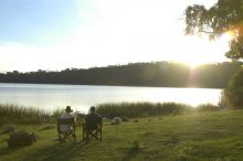 Watching the sunset at Serena Mountain Village, Arusha, Tanzania