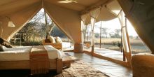 Tent interior at Naibor Camp, Masai Mara National Reserve, Kenya