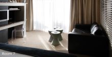 A luxury guestroom lounge at O on Kloof, Cape Town, South Africa