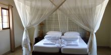 The interior of a chalet at Okaukuejo Rest Camp, Etosha National Park, Namibia