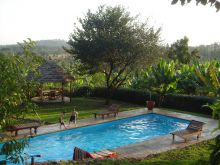 The pool at Onsea House, Arusha, Tanzania