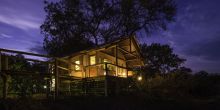 Tent exterior at Seba Camp, Okavango Delta, Botswana 
