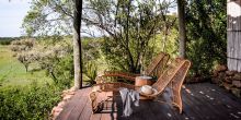 Deck view at Faru Faru River Lodge, Grumeti Private Reserve, Tanzania