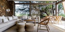 Lounge at Faru Faru River Lodge, Grumeti Private Reserve, Tanzania