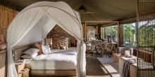 Bedroom at Faru Faru River Lodge, Grumeti Private Reserve, Tanzania
