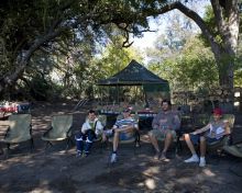 Relaxing at Camp