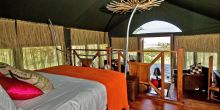 Suite tent interior looking out 