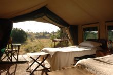 Tent interior at Nomad Serengeti Safari Camp- Ndutu, Serengeti National Park, Tanzania