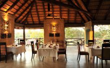 The Dining Room at Lukimbi Safari Lodge