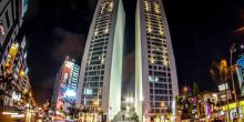 Kenzi Tower at night