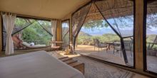 View from inside tent
