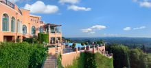 The exterior and the view at The Westcliff, Johannesburg, South Africa