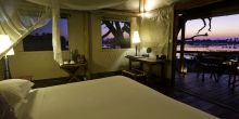 Bedroom at Xigera Camp, Moremi Game Reserve, Botswana (Dana Allen)
