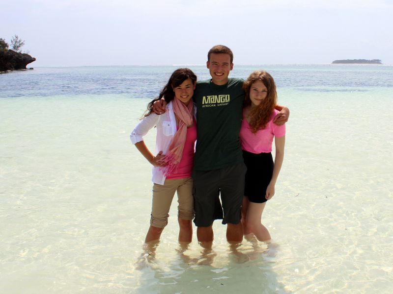 Rietze kids in Zanzibar "After traveling through 6 countries in Africa, Mango recommended that we spend a few days on the beaches of Zanzibar as the last stop of our 3-week trip. We truly enjoyed our time on the beach, exploring Stone Town, and taking a spice tour." <br><em>— Rietze kids in Zanzibar</em>